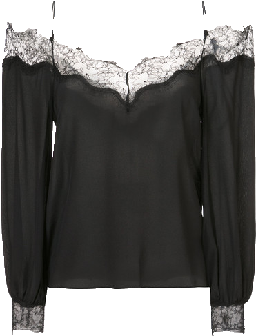 Dora Blouse With Lace Trim - Lace (500x500), Png Download