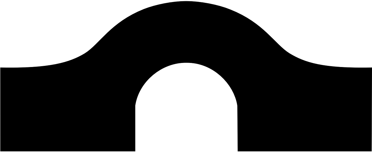 Bridge Symbol Clip Art At Clker - Bridge Symbol (600x243), Png Download