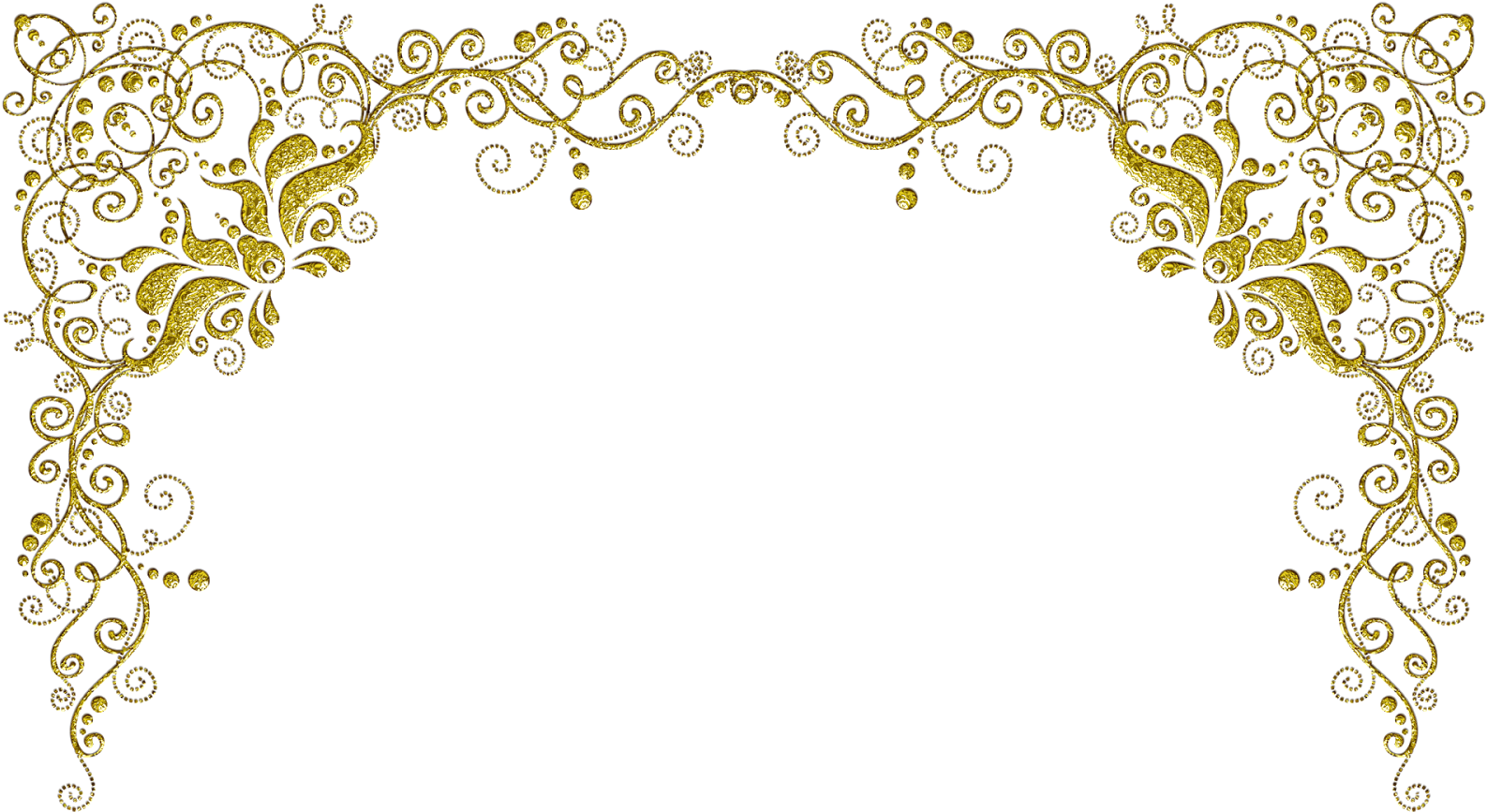 Molduras Arabescos Dourados 20 Png - Moldura Para Convite De Casamento Png (1600x900), Png Download