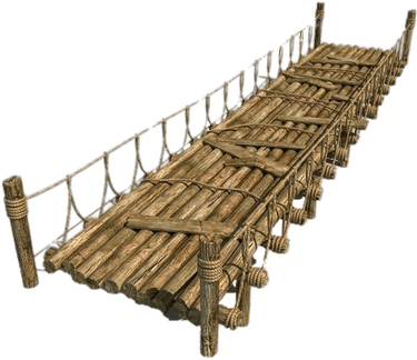 Download Wooden Bridge With Rope - Wooden Bridge 3d Model Free Download ...