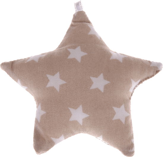 Estrella De Tela Crema Estrellitas Ampliar Imagen - Textile (550x550), Png Download