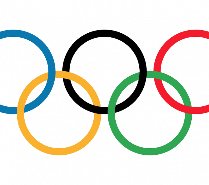 Olympic Rings Png Free Download - Olympic Rings (678x600), Png Download