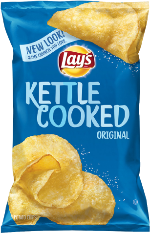 Lay's Kettle Potato Chips (334x483), Png Download