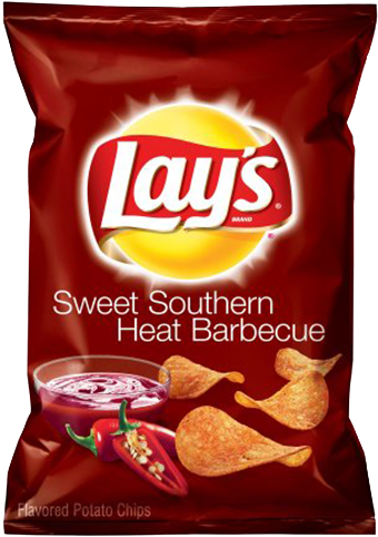 Lay's Sweet Southern Heat Barbecue Potato Chips - Lay's Sweet Southern Heat (500x500), Png Download