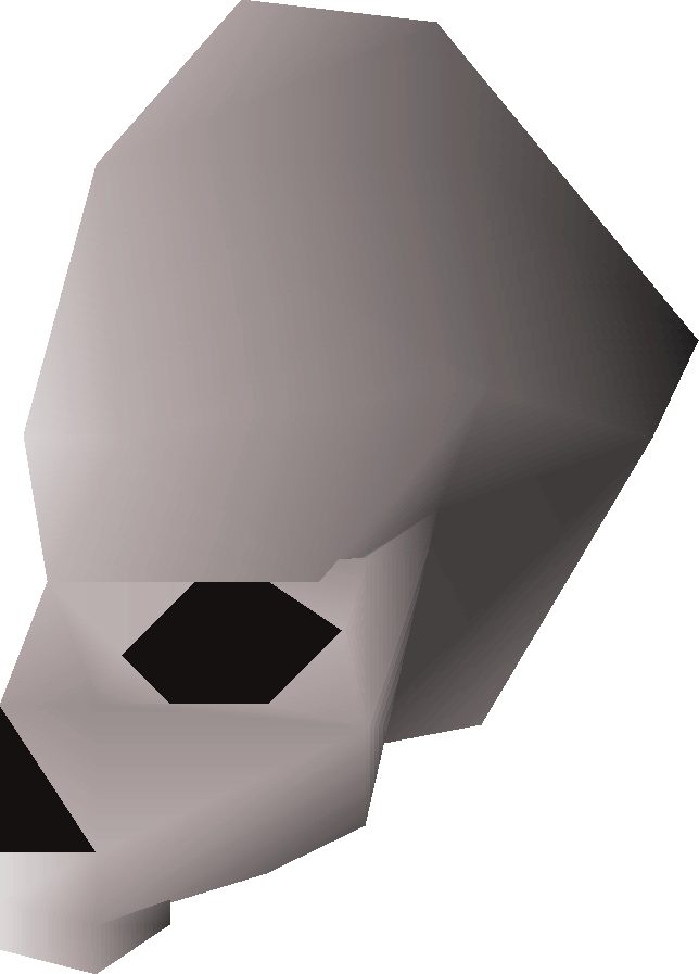 Right Skull Half Detail - Origami Paper (644x897), Png Download