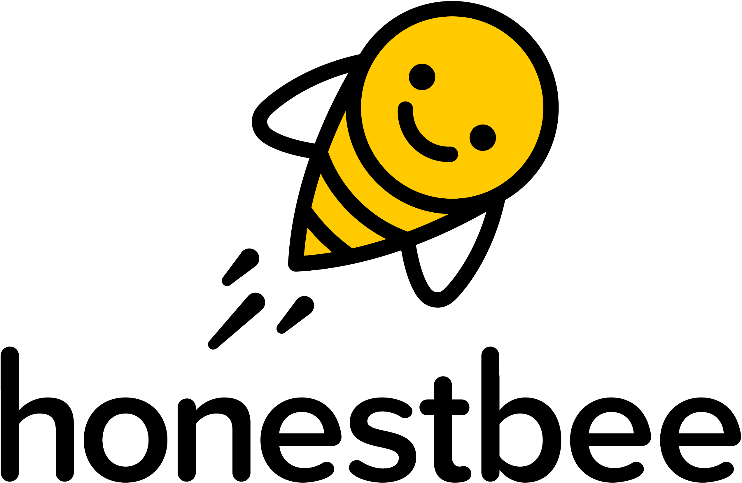 Honestbee Logo (2544x1656), Png Download