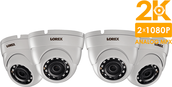 2k Superhd Weatherproof Night Vision Dome Security - 2k Hd Ip Dome Security Camera With Long Range Night (600x400), Png Download