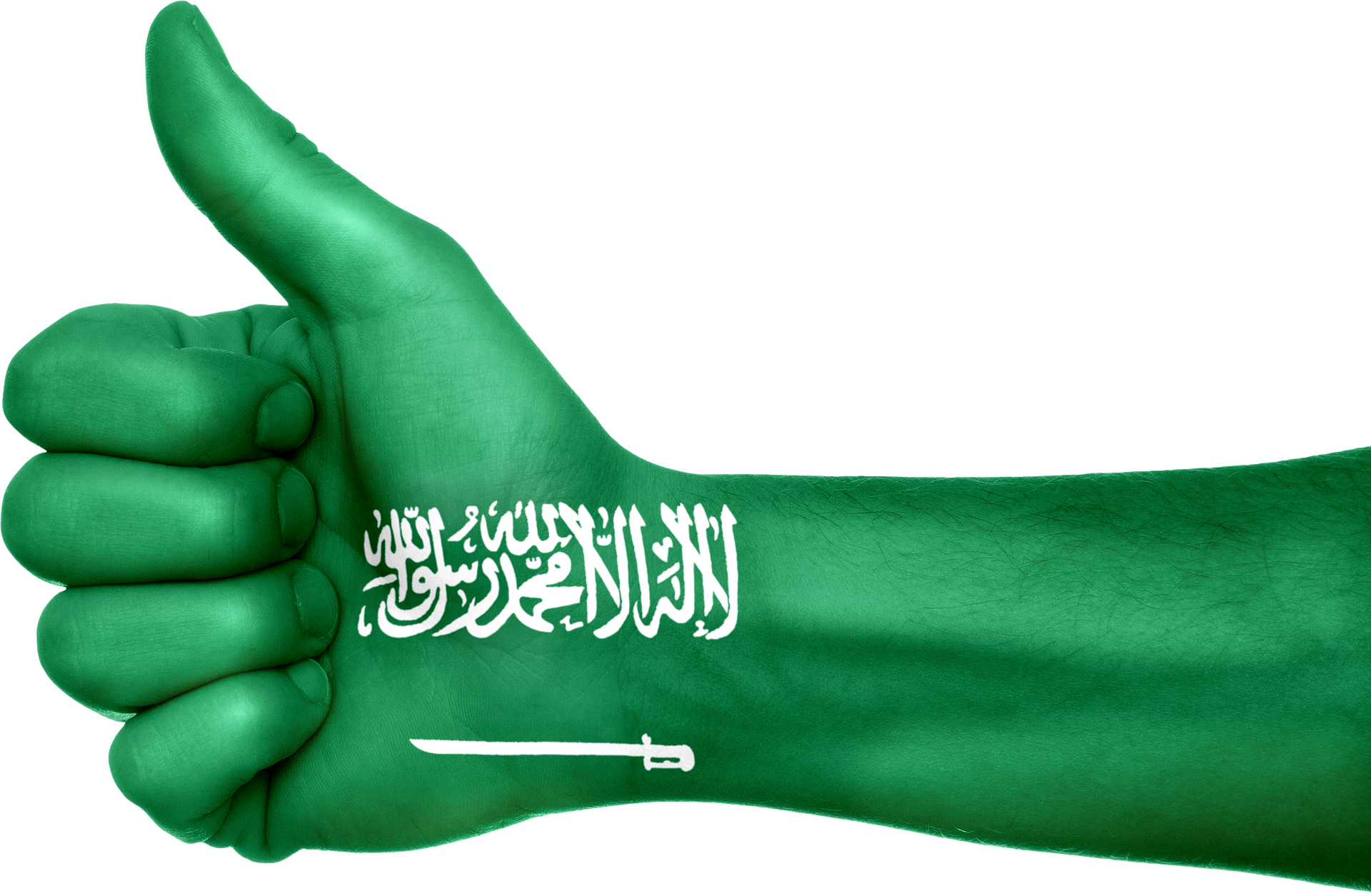 Free Png Saudi Arabia Flag Hand Country Png Images - Saudi Arabia Flag Hand (850x556), Png Download