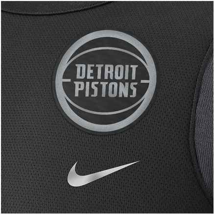 Detroit Pistons Nike Top Ss Baller Tee - Fanmats Detroit Pistons Blue Nylon Area Rug (1280x1280), Png Download