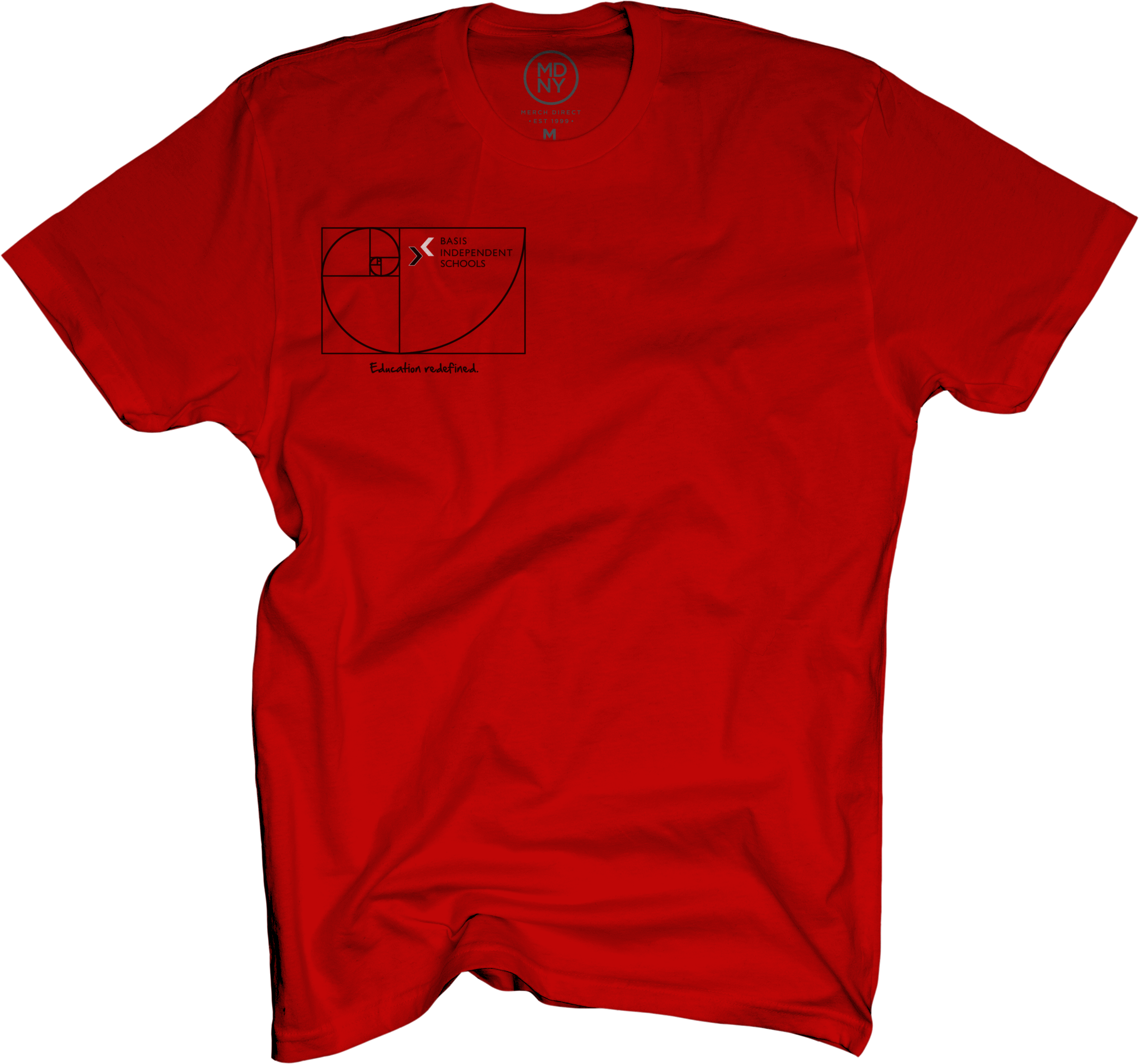 Golden Ratio Adult Unisex T, Apple Red $25 - T-shirt (2282x2133), Png Download