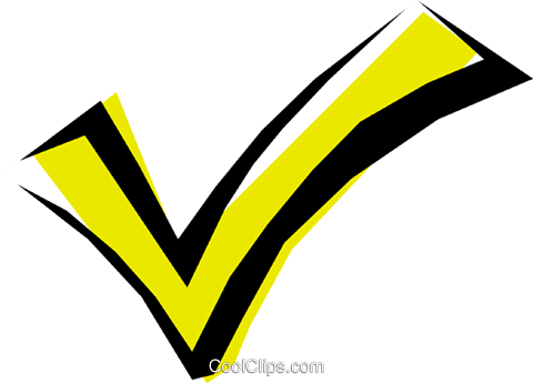 Checkmark Royalty Free Vector Clip Art Illustration - Illustration (480x345), Png Download