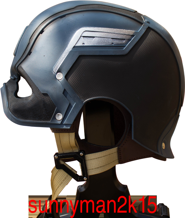 1 Captain America Wearable Helmet Cosplay Replica Realistic - Motorcycle Helmet (800x800), Png Download