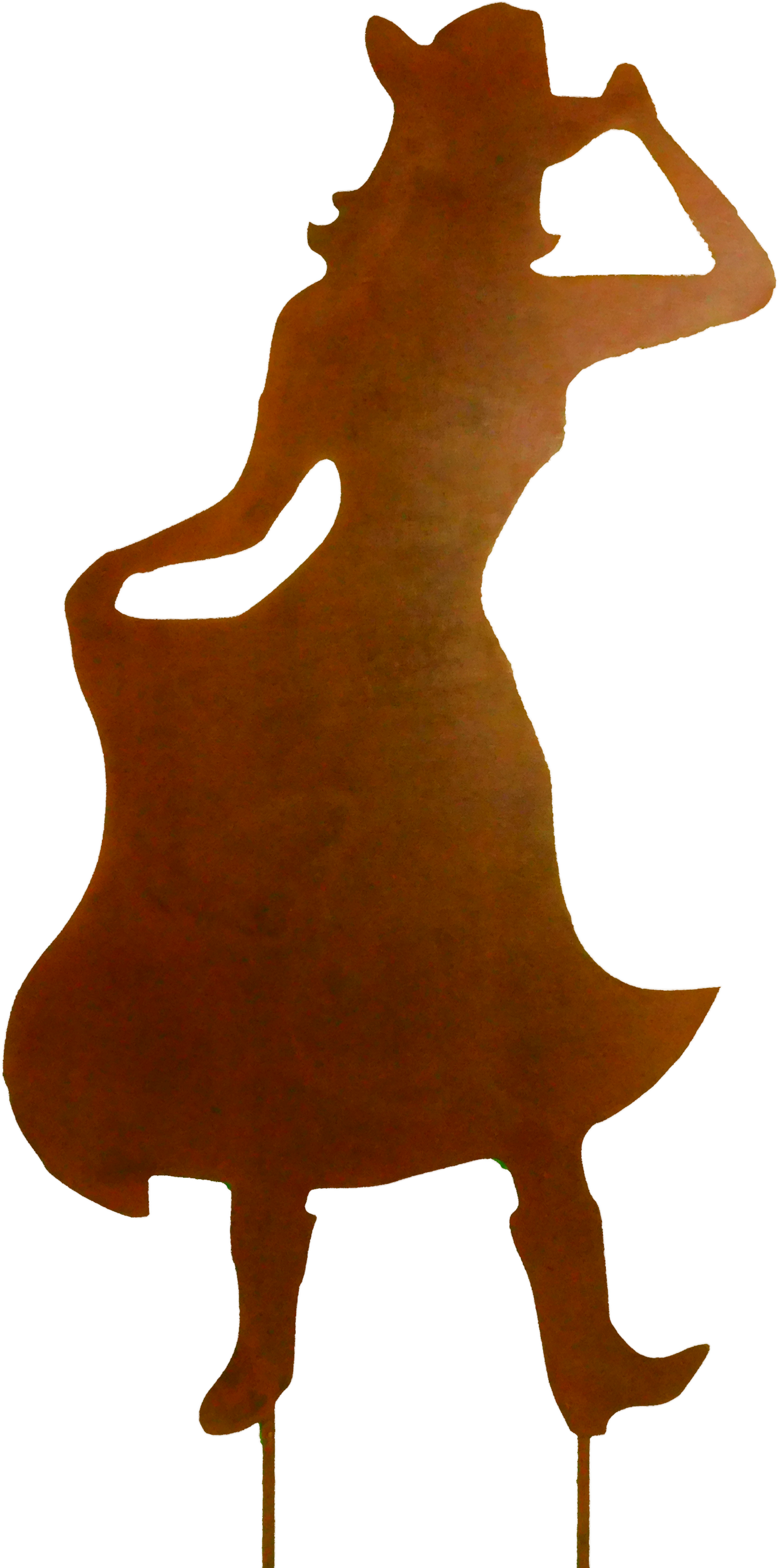 Cowpoke-cowgirl Larger Image - Life Size Silhouettes (4608x3456), Png Download