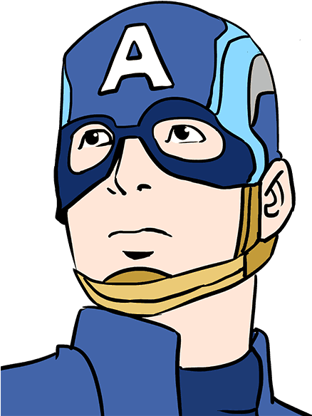 How To Draw Captain America - Drawing (678x600), Png Download