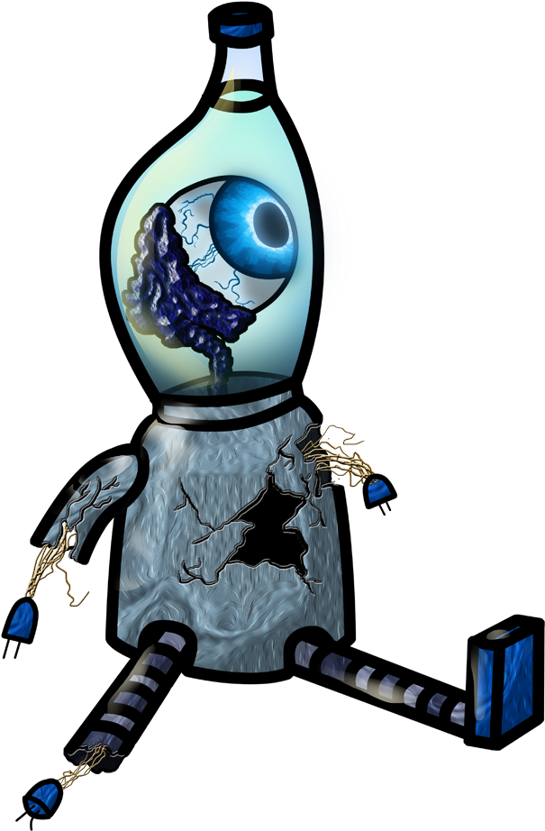 Eye, Robot Thumbnail 357 Kb - Illustration (700x1000), Png Download