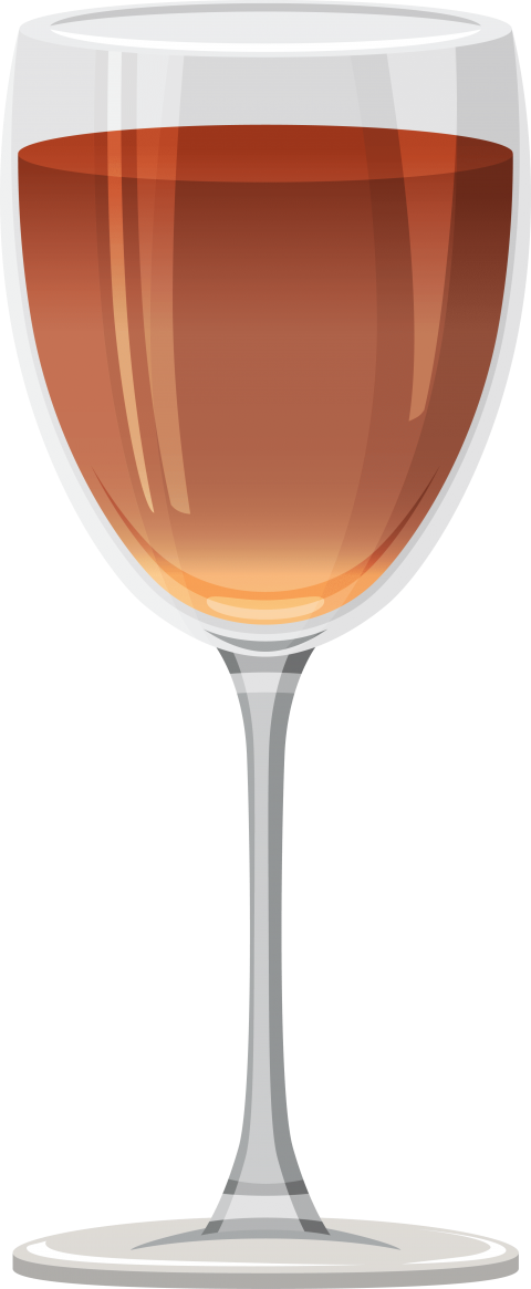Glass - Pink Wine Glass Png (400x970), Png Download