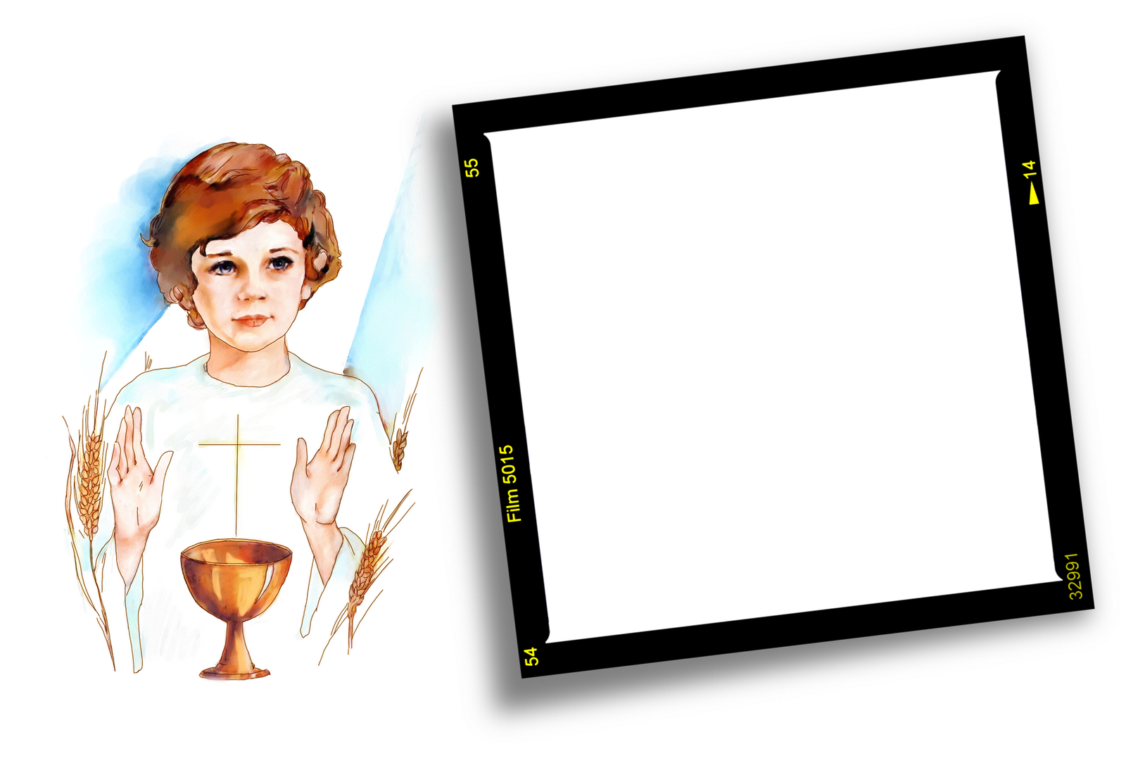 Batismo Png Frames - Illustration (1600x1084), Png Download