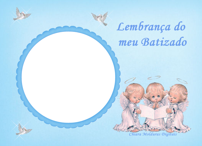 Varias Moldura Para Batizado Para Vocês Criarem Sua - Moldura Para Foto De Batizado (709x513), Png Download