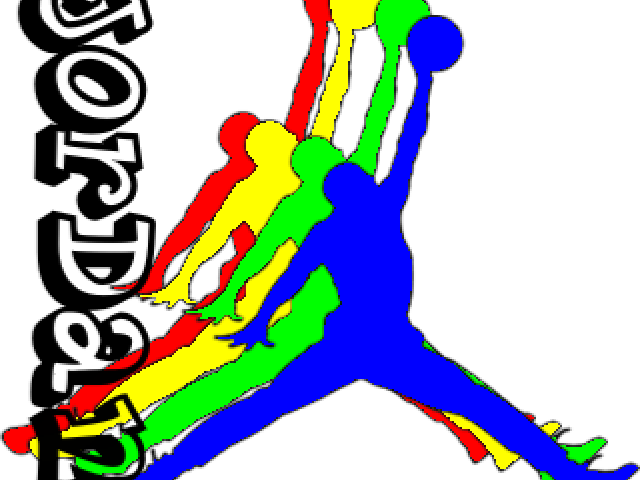 colorful jordan logo