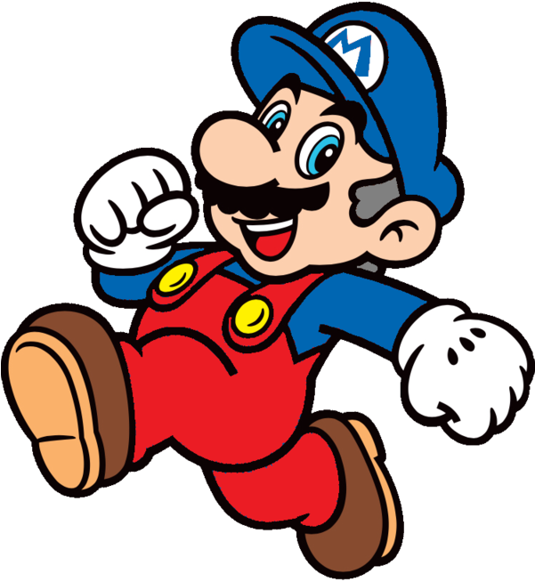 Jumpman 2d Artwork - Super Mario 2d Smb3 (600x680), Png Download