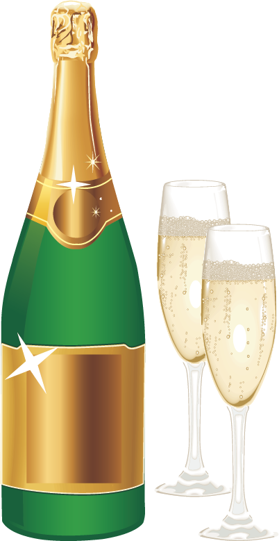 Яндекс - Фотки - Champagne Vector Free (402x779), Png Download