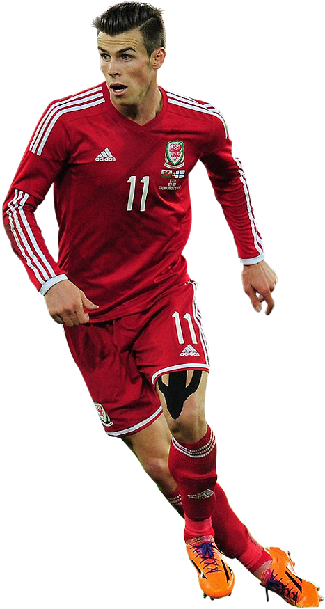 Gareth Bale - Gareth Bale Render Wales (490x900), Png Download