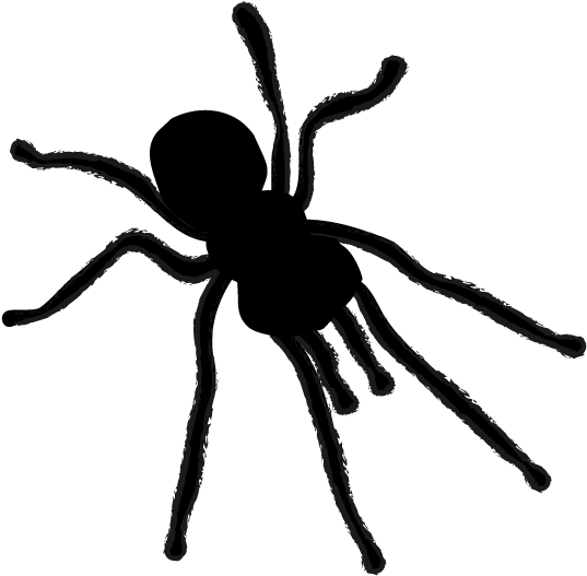 View All Images-1 - フリー 素材 蜘蛛 シルエット (640x640), Png Download