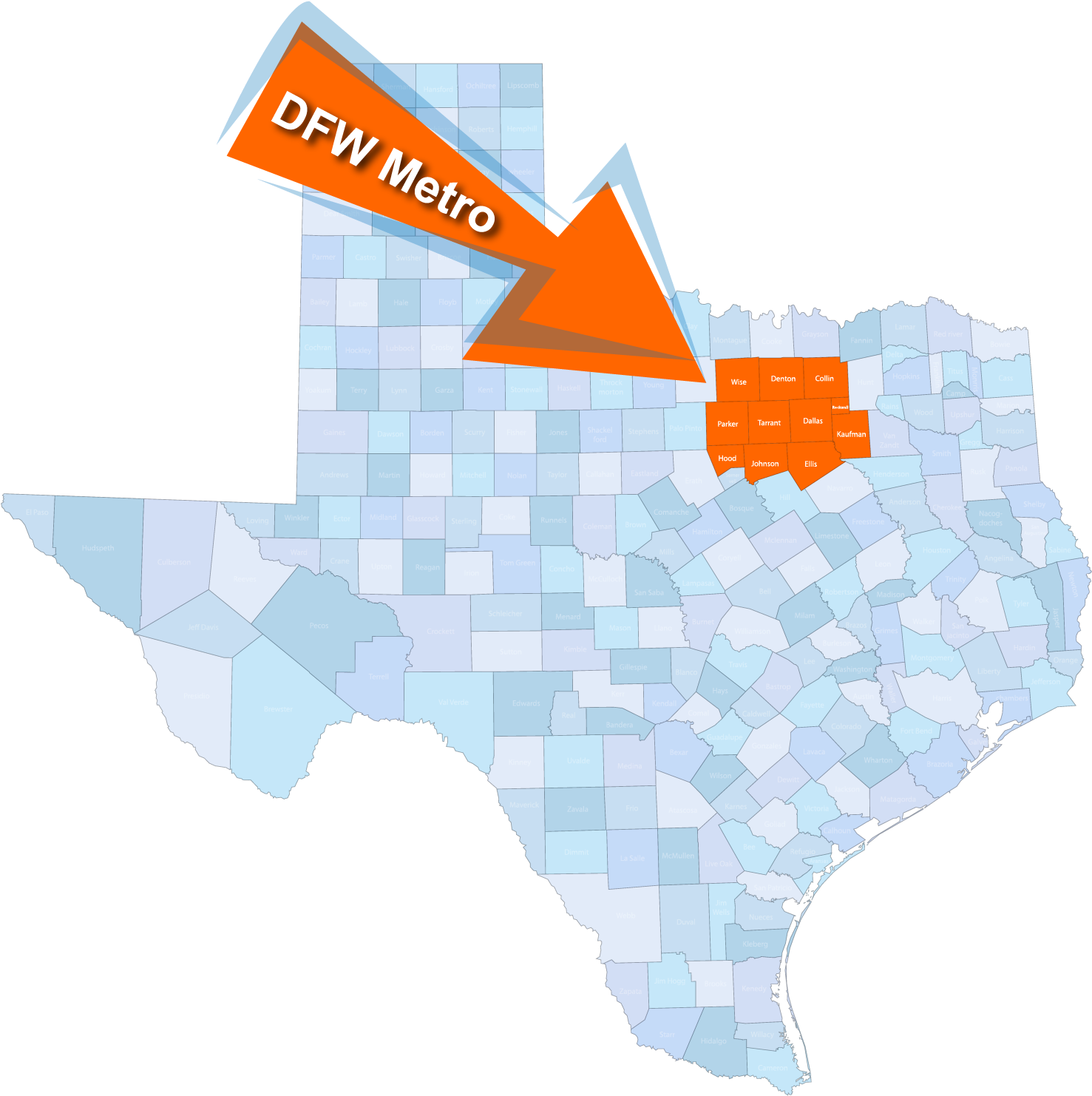 Texas Map - Texas (1500x1500), Png Download