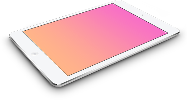 Free Ipad Mini Psd Mockup Templates - Ipad Mockup Perspective Png (600x323), Png Download