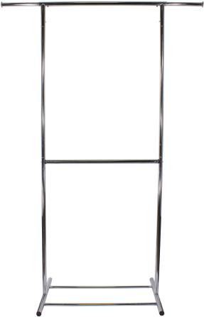 Double Hang Garment Rack By Storables - Double Hang Clothes Rack (492x492), Png Download