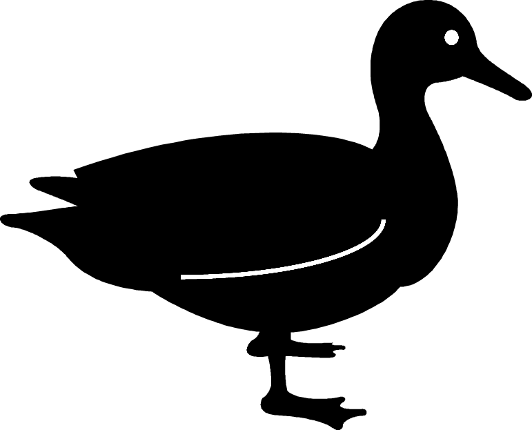 Free Download Duck Silhouette Clipart Duck Goose True - Duck Silhouette (771x623), Png Download