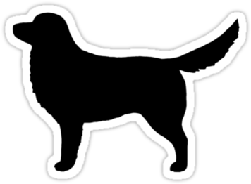 Nova Scotia Duck Tolling Retriever Silhouette (375x360), Png Download
