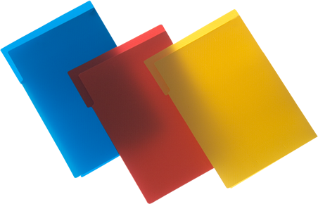 Carpeta Aleta - Carpetas De Plastico De Colores (452x290), Png Download