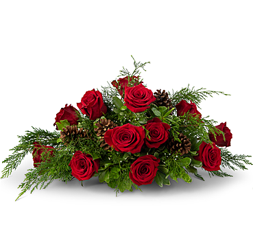 Royal Rose Centerpiece Flower Arrangement - Nature's Best Floral & Boutique (368x460), Png Download
