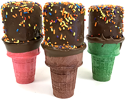 Gourmet Milk Chocolate Covered Marshmallow Ice Cream - Chocolate (500x500), Png Download