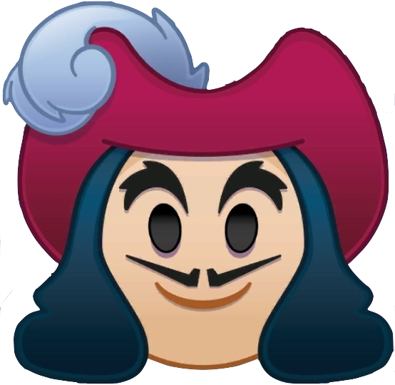 Hook Up Emoji - Disney Emoji Blitz Captain Hook (554x540), Png Download