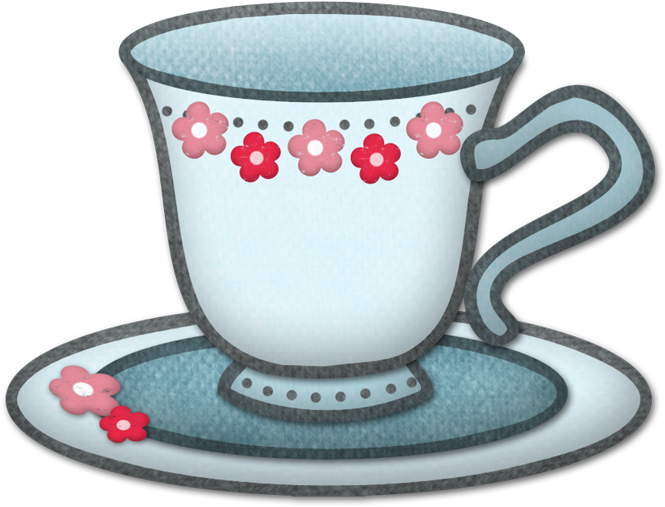 Girls ‿✿⁀○ Coffee Cup Drawing, Coffee Cups And - Tea (680x522), Png Download