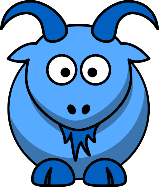 Blue Goat Svg Clip Arts 510 X 599 Px (510x599), Png Download