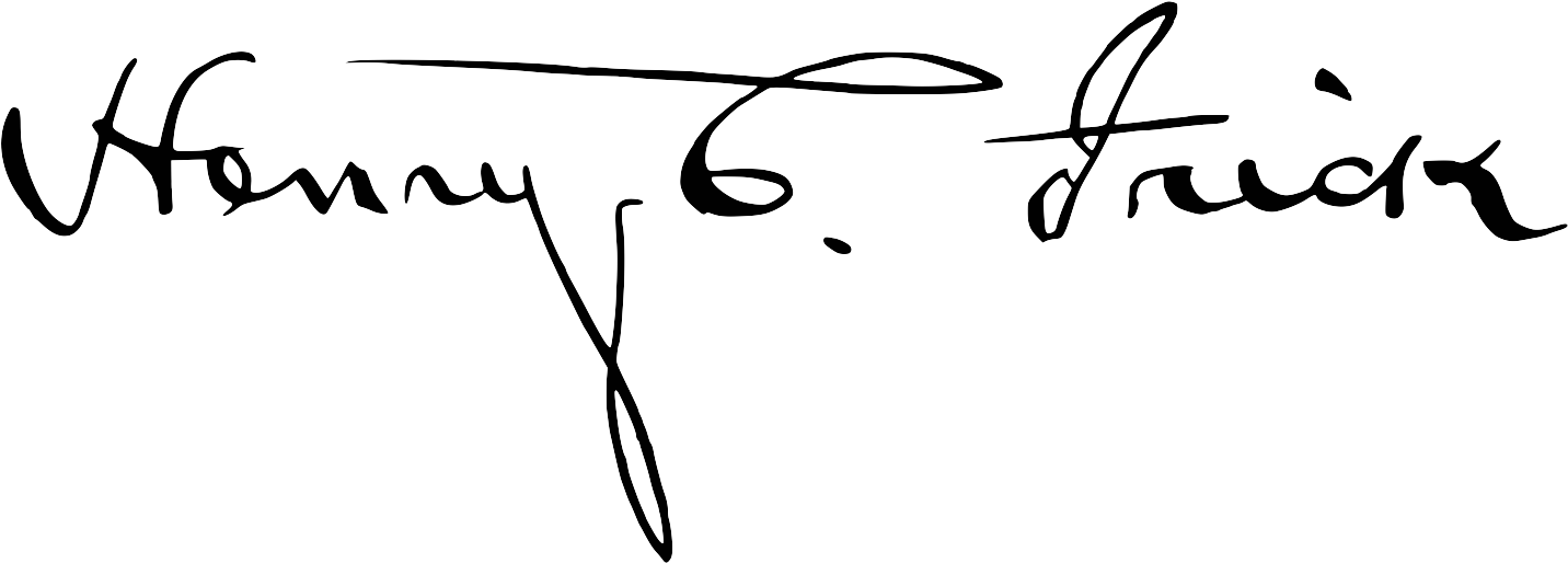 Cab 1918 Frick Henry Clay Signature - O Henry Signature (1441x523), Png Download