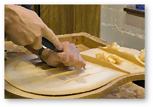 Dirk Janssen Guitar And Lute Building - Guitar (525x369), Png Download