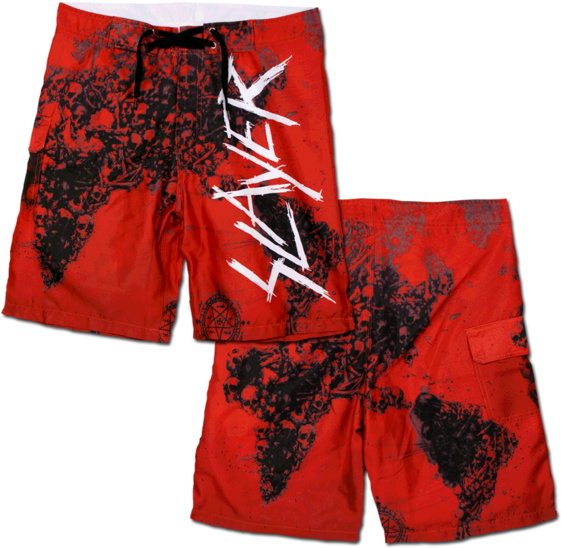 World Painted Blood Board Shorts - Slayer World Painted Blood Shirt (600x600), Png Download