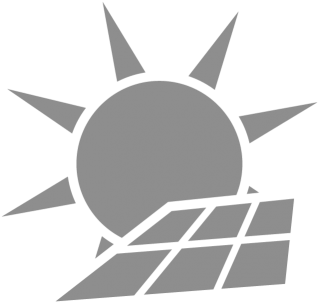 Solar Power Generation - Solar Panel Grey Icon (350x350), Png Download
