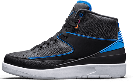 Air Jordan Ii Retro Black / Fire Pink Photo Blue Atomic - Jordan 2 Radio Raheem (460x278), Png Download