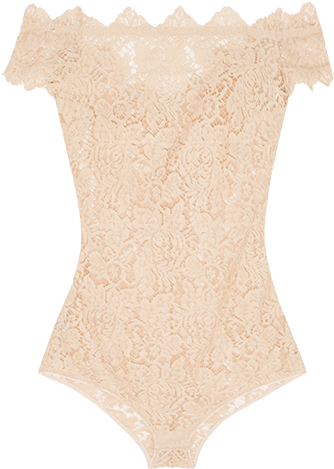 • Lace Pink 2k Gold Lingerie Pastel Pink Metallic Bodysuit - Bodysuit (333x500), Png Download