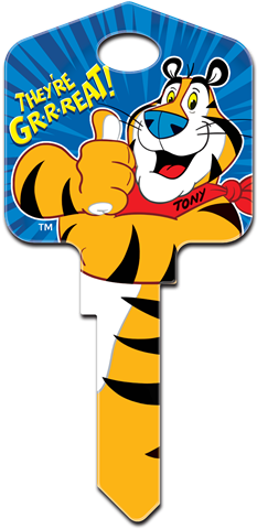 Keysrcool Buy Decorative Amp Unique House Keys Kelloggs - Frosted Flakes (250x499), Png Download