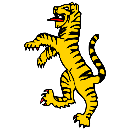 Standing Tiger Clipart Tiger Cat Clip Art - Tiger Standing Up Drawing (508x508), Png Download