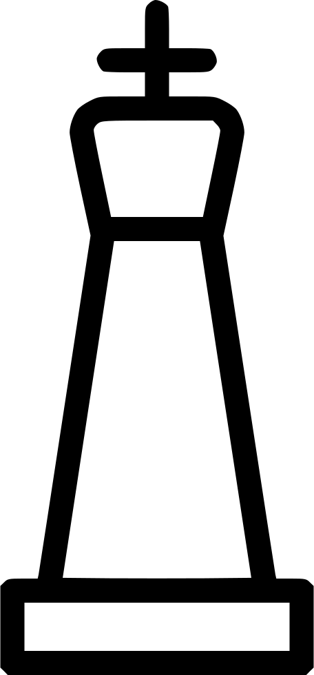 King Chess Piece - Chess (456x980), Png Download