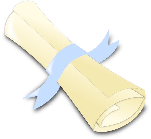 Powder Baby Blue Diploma Svg Clip Arts 600 X 552 Px (600x552), Png Download