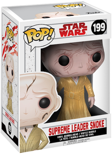 Star Wars Supreme Leader Snoke Pop Vinyl Figure By - Last Jedi Funko Pop (399x570), Png Download