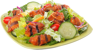 Salad Roasted Chicken Bites - Greek Salad (600x600), Png Download
